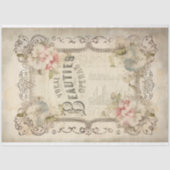 ヴィンテージアンティークフローラオペラエフェメラデクページ 薄葉紙 (正面)