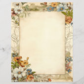 ヴィンテージアンティークフローラジャンクジャーナル (正面)