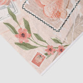 ヴィンテージアンティークフローラスタンプDecompage Collage 薄葉紙 (詳細)