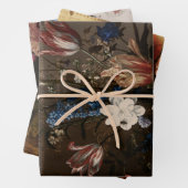 ヴィンテージアンティークフローラ切り離し ラッピングペーパーシート (インサイチュ)