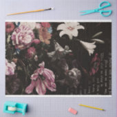 ヴィンテージアンティークフローラ切り離し 薄葉紙 (クラフト)