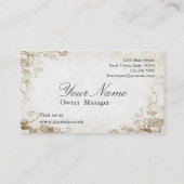 ヴィンテージアンティークフローラ 名刺 (裏面)