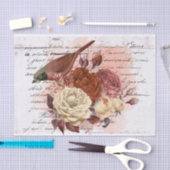 ヴィンテージアンティークフローラ 薄葉紙 (クラフト)