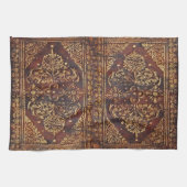 ヴィンテージアンティークブックイメージ キッチンタオル (横)