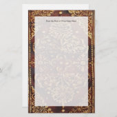 ヴィンテージアンティークブックイメージ 便箋 (正面/裏面)