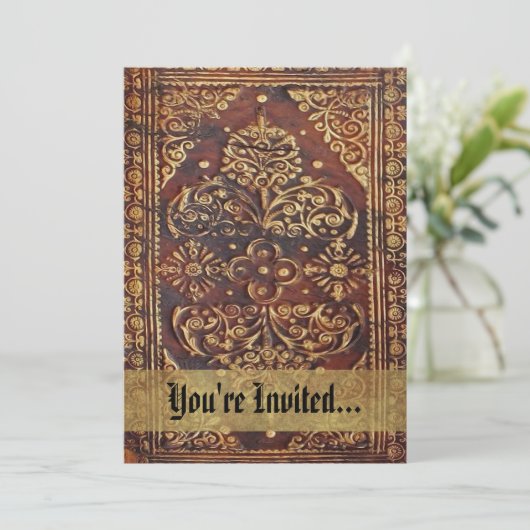 ヴィンテージアンティークブックイメージ 招待状 (スタンド正面)