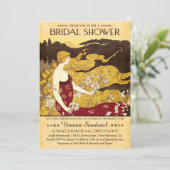 ヴィンテージアンティークブライダルシャワー招待状 招待状 (スタンド正面)