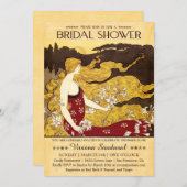 ヴィンテージアンティークブライダルシャワー招待状 招待状 (正面/裏面)