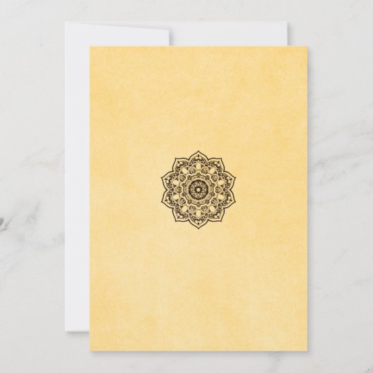 ヴィンテージアンティークブライダルシャワー招待状 招待状 (裏面)