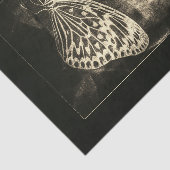 ヴィンテージアンティークブラウンセピアバタフライデクページ 薄葉紙 (詳細)