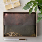 ヴィンテージアンティークブラウンバタフライデカップアート 薄葉紙 (ギフト)