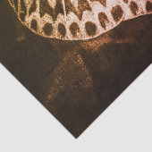 ヴィンテージアンティークブラウンバタフライデカップアート 薄葉紙 (詳細)