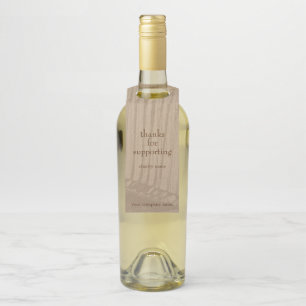 ヴィンテージアンティークブラウン&ホワイトゴルフ資金調達者 ボトルネックタグ