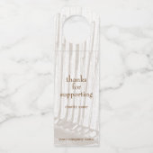 ヴィンテージアンティークブラウン&ホワイトゴルフ資金調達者 ボトルネックタグ (正面)