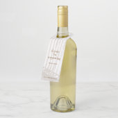 ヴィンテージアンティークブラウン&ホワイトゴルフ資金調達者 ボトルネックタグ (アングル)