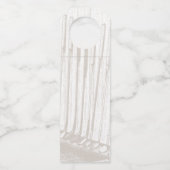 ヴィンテージアンティークブラウン&ホワイトゴルフ資金調達者 ボトルネックタグ (裏面)