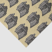 ヴィンテージアンティークブラック古いタイプライタファッションドー 薄葉紙 (詳細)