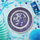 ヴィンテージアンティークブルーウィローパターン1790年頃 ペーパープレート (パーティー)