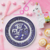 ヴィンテージアンティークブルーウィローパターン1790年頃 ペーパープレート (パーティー)