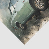 ヴィンテージアンティークブルーカーデクページ 薄葉紙 (詳細)