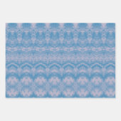 ヴィンテージアンティークブルーパステルパターンデコパージュ ラッピングペーパーシート (正面3)