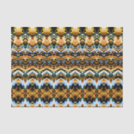 ヴィンテージアンティークブルーブラウンパターンデコパージュ 薄葉紙