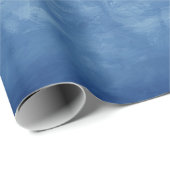 ヴィンテージアンティークブルーホワイトウォーターカラーパール ラッピングペーパー (ロールコーナー)