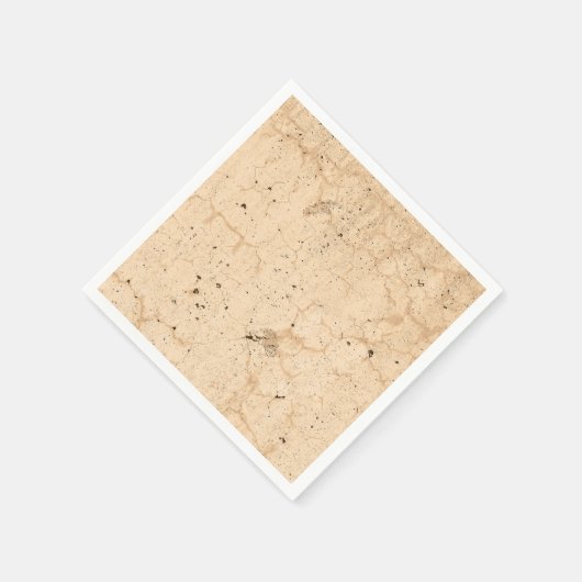 ヴィンテージアンティークベージュカントリーファームハウステクスチャ スタンダードカクテルナプキン (角)