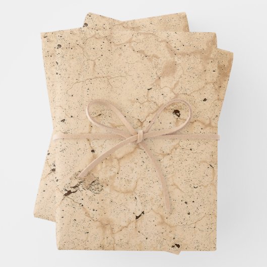 ヴィンテージアンティークベージュカントリーファームハウス ラッピングペーパーシート (インサイチュ)