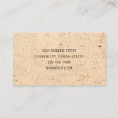 ヴィンテージアンティークベージュカントリーファームハグランジウス 名刺 (裏面)