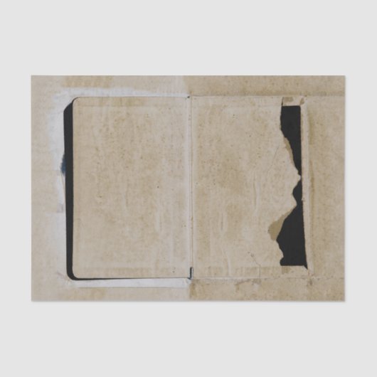 ヴィンテージアンティークベージュブラックテクスチャデコパージュ 薄葉紙 (正面)