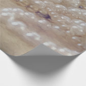 ヴィンテージアンティークホワイトパールズセピアブラウンデコパージュ ラッピングペーパー (角)