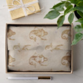 ヴィンテージアンティークマーメイドデクページティッシュペーパー 薄葉紙 (ギフト)