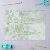 ヴィンテージアンティークミントバラデクページ 薄葉紙 (クラフト)