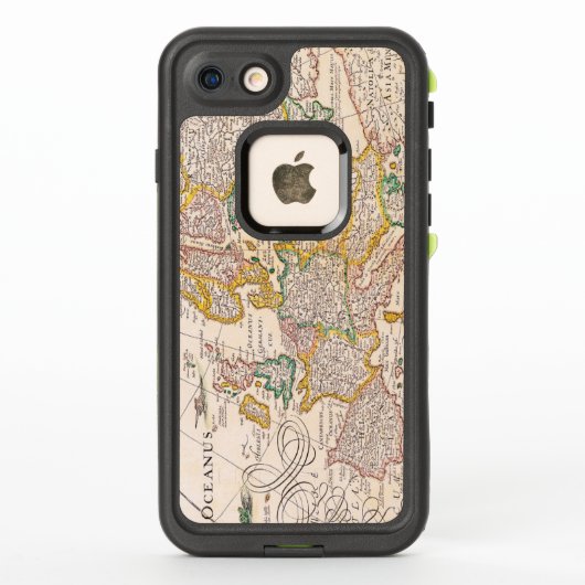 ヴィンテージアンティークヨーロッパの地図1652 LifeProof iPhoneケース (裏面)