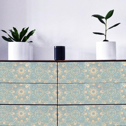 ヴィンテージアンティークライトブルーとクリー動揺してム 薄葉紙