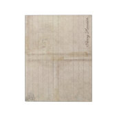 ヴィンテージアンティークライニングジャーナル名前をカスタムする ノートパッド (回転)