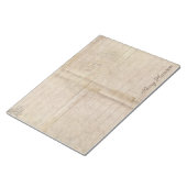 ヴィンテージアンティークライニングジャーナル名前をカスタムする ノートパッド (アングル)