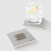 ヴィンテージアンティークラジオコンデンサストーンコースター ストーンコースター (横)