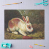 ヴィンテージアンティークラビットバニーファームハウス素朴 薄葉紙 (クラフト)