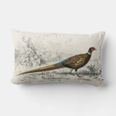 ヴィンテージアンティークリングや輪キジ ランバークッション (裏面)