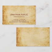 ヴィンテージアンティークルックエレガントプレミアムシックデラックス 名刺 (正面/裏面)