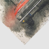 ヴィンテージアンティークレッドカーデクページ 薄葉紙 (詳細)