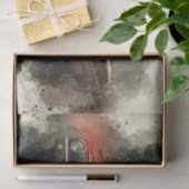 ヴィンテージアンティークレッドカーデクページ 薄葉紙 (ギフト)