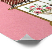 ヴィンテージアンティークレトロキッチンストーブコーヒーポット ポスター (角)