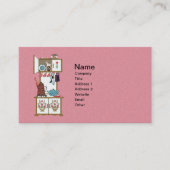 ヴィンテージアンティークレトロキッチンストーブコーヒーポット 名刺 (正面)