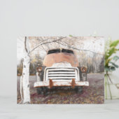 ヴィンテージアンティークレトロ素朴秋トラックスケッチ (スタンド正面)