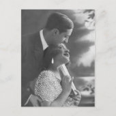 ヴィンテージアンティークロマンチックカップルのカードとギフト ポストカード (正面)