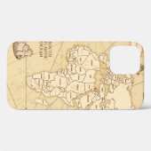 ヴィンテージアンティーク世界地図 Case-Mate iPhoneケース (裏面 (横))