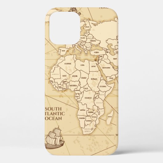ヴィンテージアンティーク世界地図 Case-Mate iPhoneケース (裏面)
